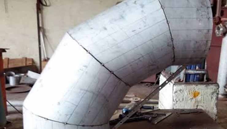 Fabricated miter bend